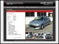 Screenshot of the RPM Motors website
